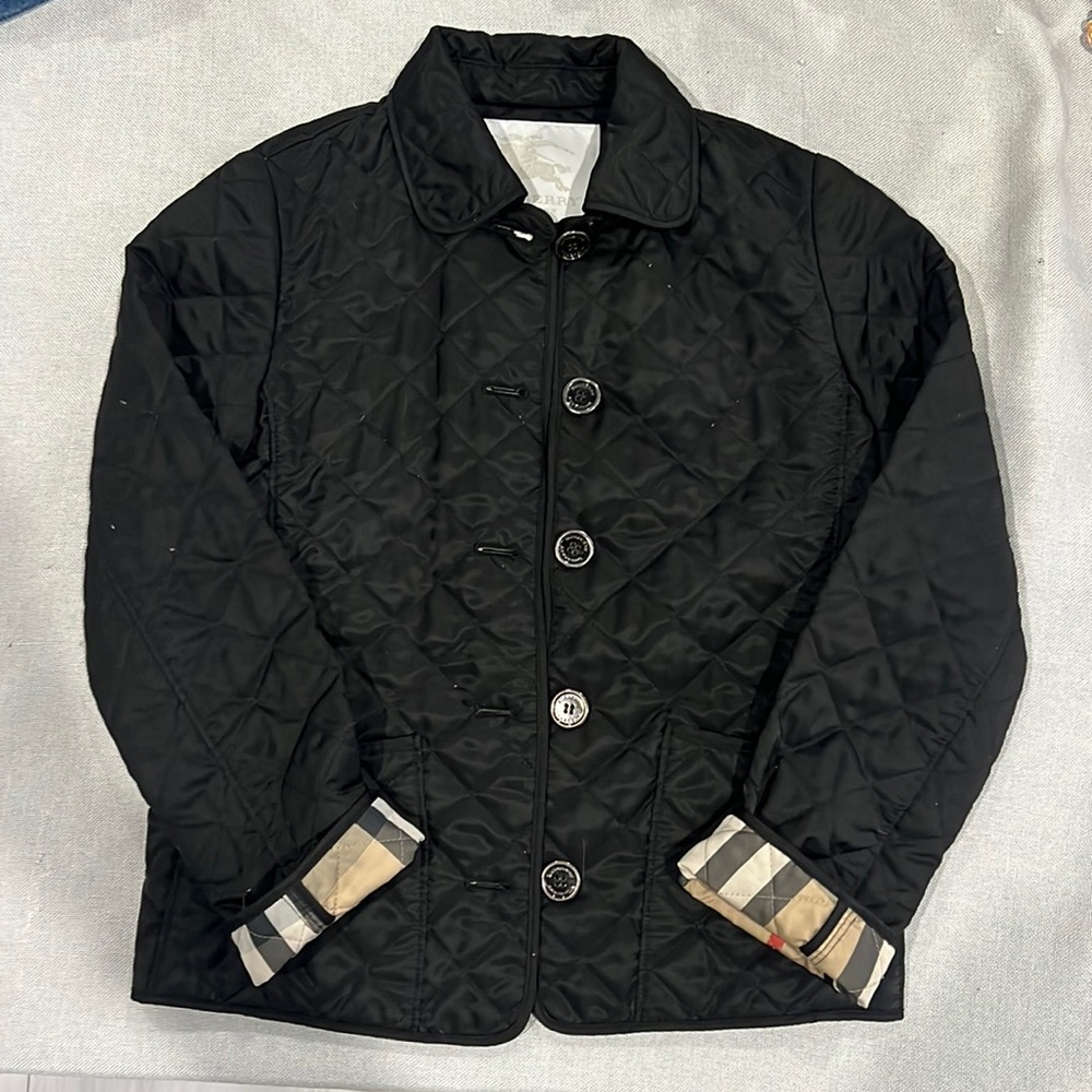 Authentic Burberry jacket, black, youth size 10
